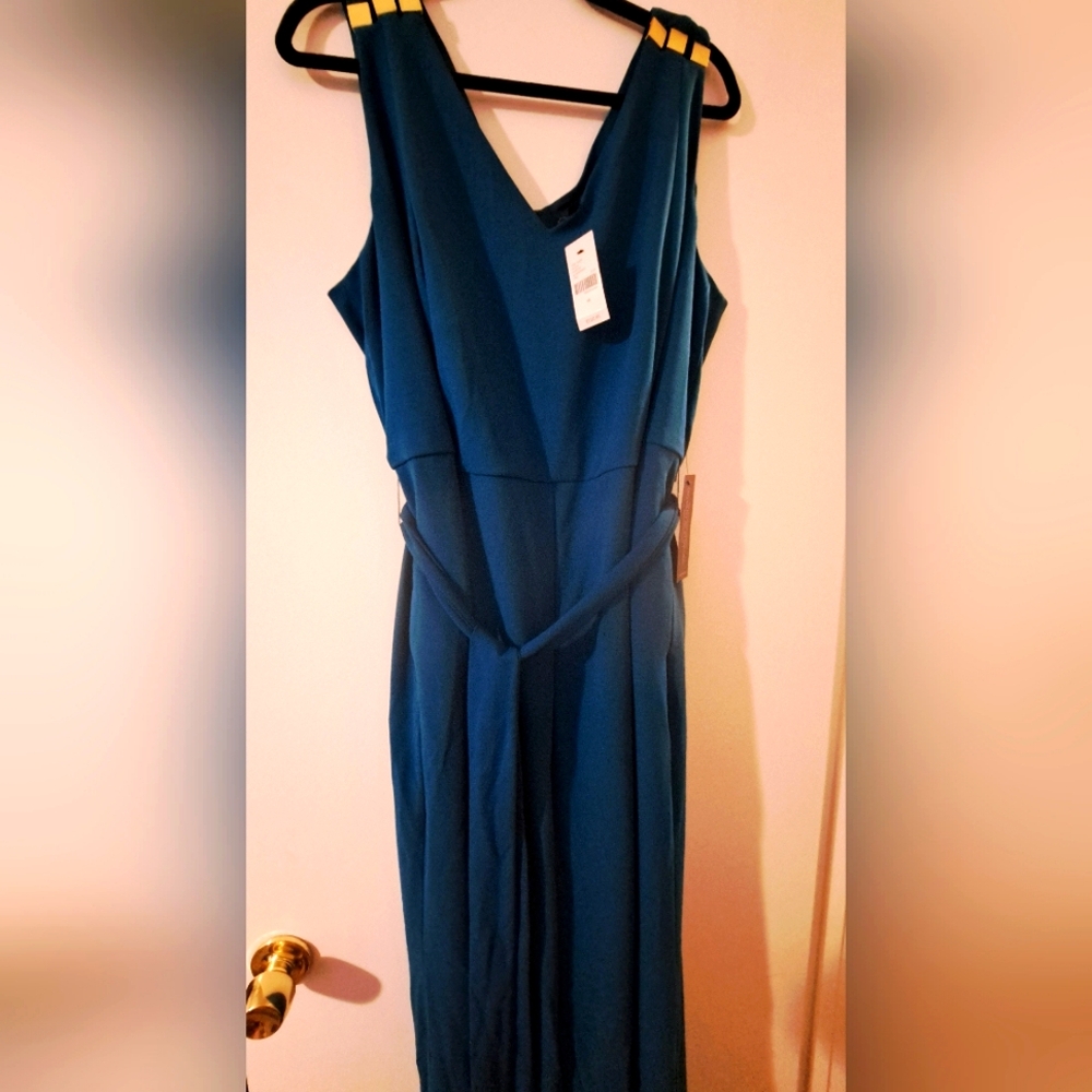 Lane Bryant Teal Jumpsuit